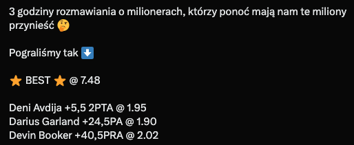 Czy Ballerka wygrała kupon? tweet media