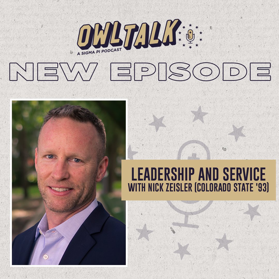 SigmaPi's tweet image. In this special Veterans Day episode of Owl Talk, we sit down with Nick Zeisler (Colorado State ’93), founding father of Ada-Sigma Chapter and a veteran of more than 30 years of service in the U.S. Air Force. Listen to where you get your podcasts or at sigmapi.org/news-stories/o…