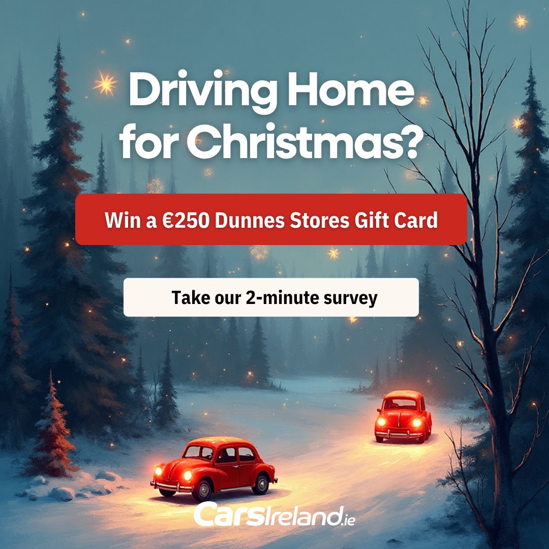 CarsIreland's tweet photo. Driving home for Christmas? 🎄

Tell us about your trip and your go-to driving song in our 2-minute survey to be in with a chance of winning a €250 Dunnes Stores e-Gift Card.

Take part - https://t.co/suybMTYTcb https://t.co/mCpHvI44CK
