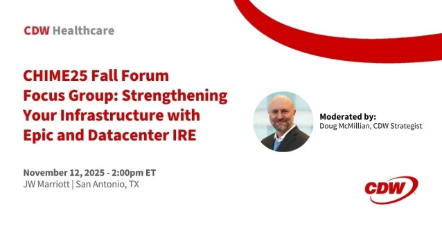 M365FSA's tweet photo. Unlock the future of healthcare IT with @CDW_Healthcare at CHIME25 Fall Forum – explore how Epic and Datacenter IRE solutions are revolutionizing data security and disaster recovery at the CDW Focus Group! #CHIME25 #FallForum https://t.co/eIjzcC9bIW https://t.co/vYbHSwm3Yw