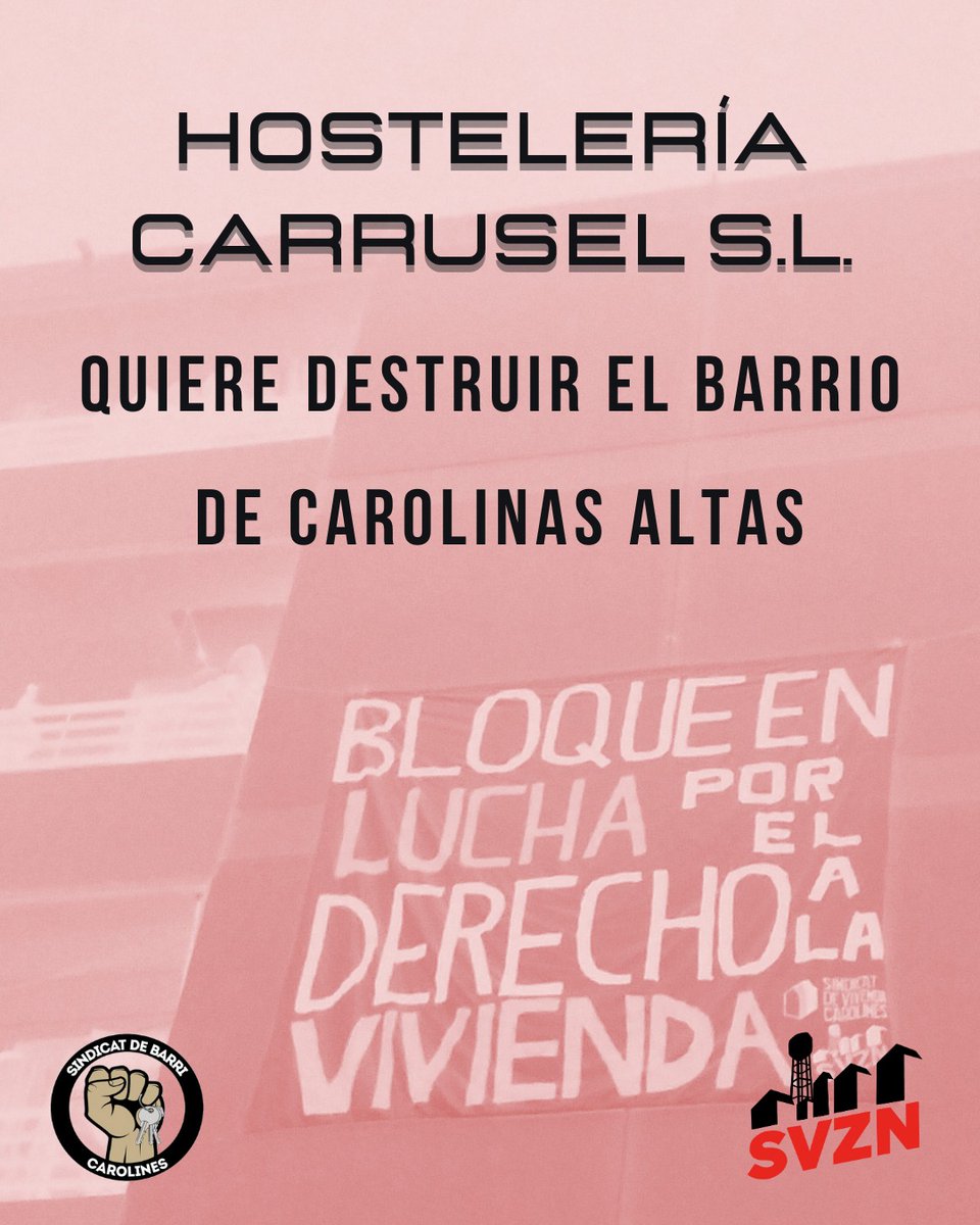 Sindicat de Vivenda Carolines tweet media