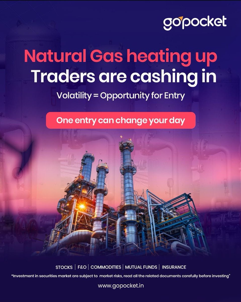 GoPocket_Invest's tweet photo. Natural Gas is heating up 🔥
Volatility = Opportunity. One entry can change your day!
Trade smarter with #GoPocket ⚡
#NaturalGas #Commodities #TradingOpportunity https://t.co/oj0GxAyNgW