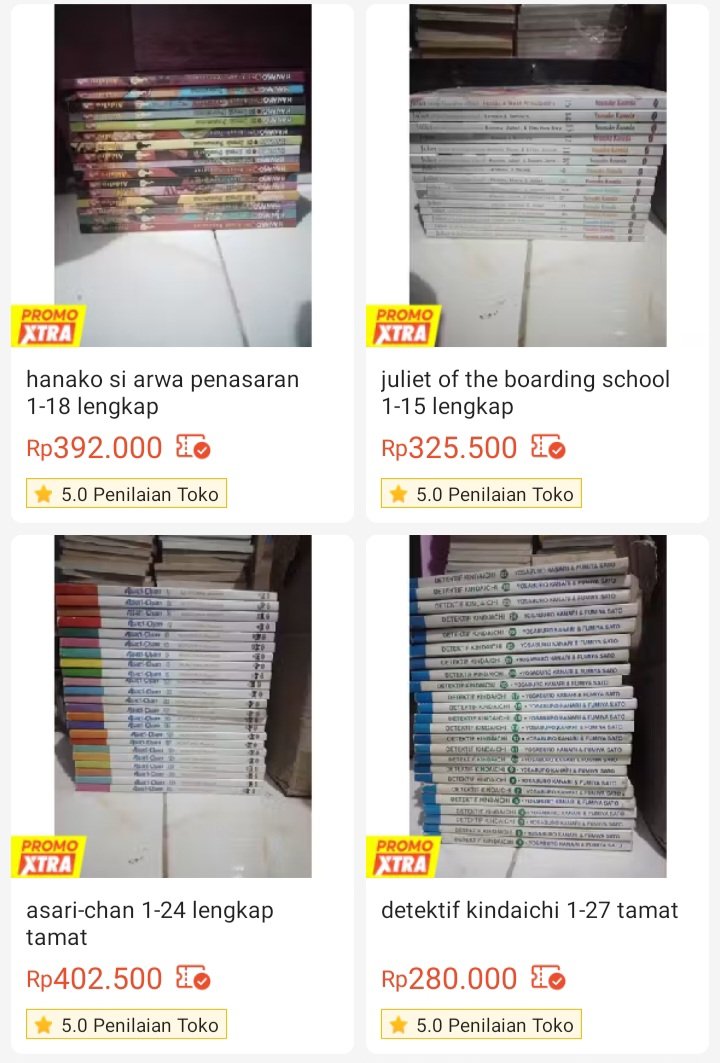 Misteriusprof's tweet photo. Wts komik manga
Harga tertera khusus untuk hari ini. Besok harga beda
Judul ada digambar

Haikyu, junji ito, one room of happiness, hanako, juliet, asarichan, kindaichi,one piece, hai miiko, start &amp; dust, revenge club, promised neverland, tokyo revenge https://t.co/5IxsMEqGG2