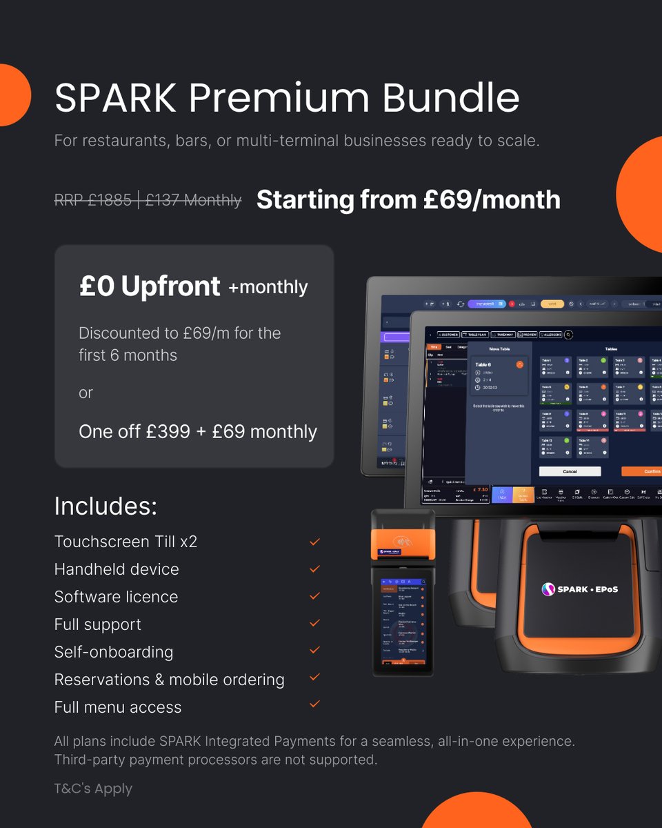 SparkEPOS's tweet image. This is the best Black Friday EPoS deal we’ve ever offered!

Want to try the EPoS for yourself and grab the deal straight away? Visit us at the NE Expo this Thursday.

Get your free ticket and book a time to speak with our team: hubs.li/Q03Szkll0

#NEexpo #BlackFridayDeal