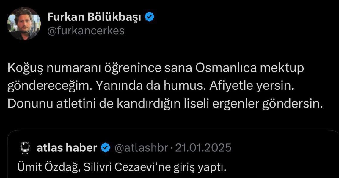 Haberinizcomtr's tweet photo. Furkan Bölükbaşı tutuklandı. https://t.co/NI8V3qKrJZ