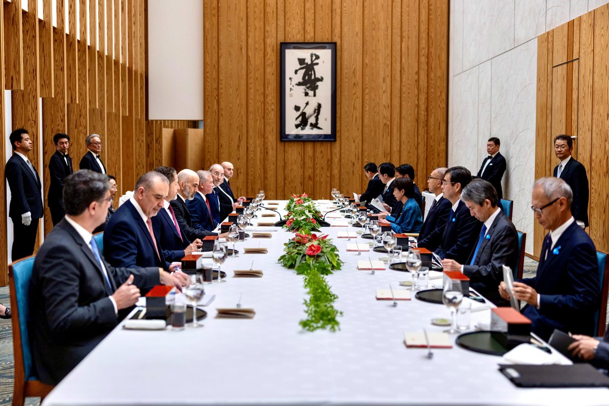 His Majesty King Abdullah II met with Japan Prime Minister Takaichi Sanae in Tokyo, and emphasised the importance of intensifying efforts to expand cooperation between #Jordan and #Japan in various fields, particularly between private sector institutions

Details: