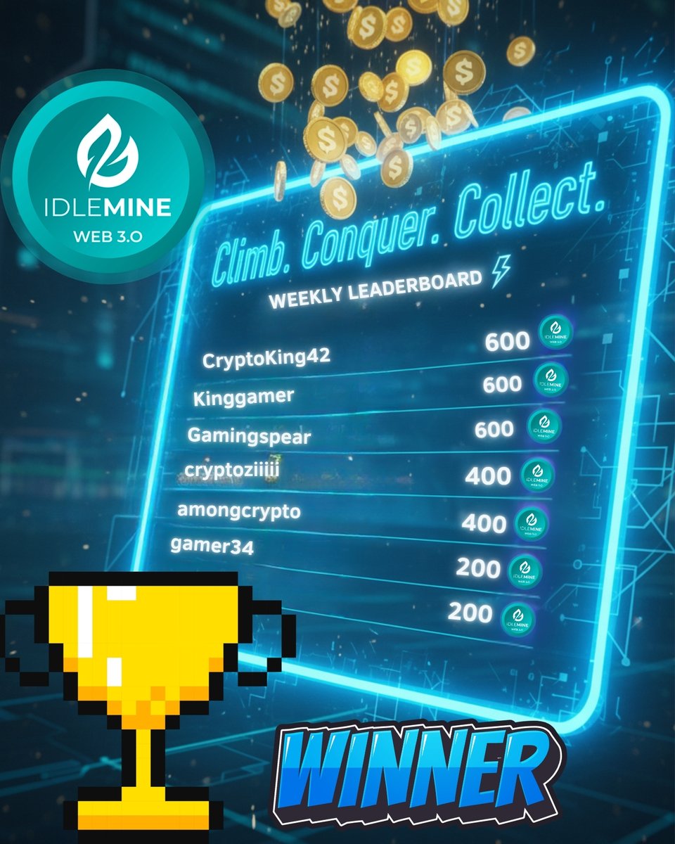 stringidlemine's tweet image. 🧗‍♂️⚡ Climb. Conquer. Collect.

The weekly leaderboard is LIVE — and every rank counts.
Neon lights, big wins, and Solana raining for the top players!

🌟 The higher you climb, the brighter you shine.
🏆 Top holders earn Solana rewards every week!

👉 play.google.com/store/apps/det……