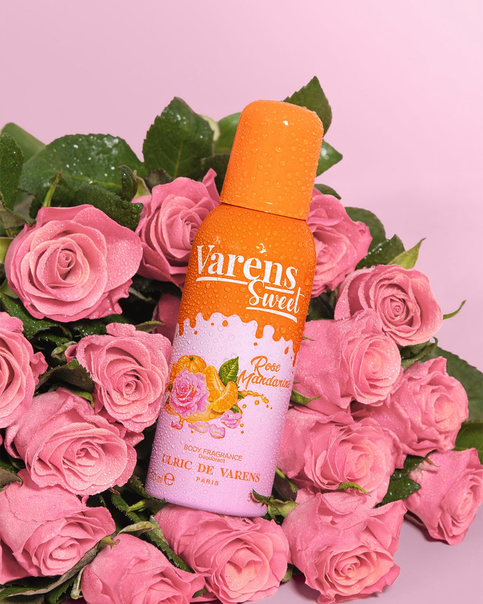 ✨Mandalin'in parlak notaları, gülün zarafeti ile buluşuyor…💖
🌸 Gliserin içeriği ile cildini yumuşatırken
🌱 %0 alimunyum güvenini ve 
🐰 %100 vegan üretimin keyfini çıkar
Rose Mandarin ile yoğun parfüm, deodorant koruması ile gününe güzellik kat.
#VarensSweetBodyFragrance