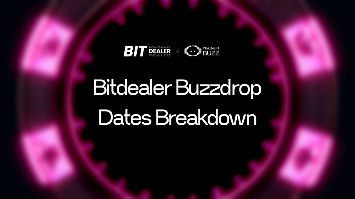 ChainGPT_Pad's tweet image. Here are all the important dates for the @bitdealernet $BIT Buzzdrop:

🔷 Buzz campaign: November 11th - December 2nd

🔷 Winners &amp;amp; Allocations Reveal: December 3rd, 12 PM UTC

🔷 $BIT Rewards Claim: December 5th, 12 PM UTC

Buzz now: pad.chaingpt.org/pools/bitdeale…