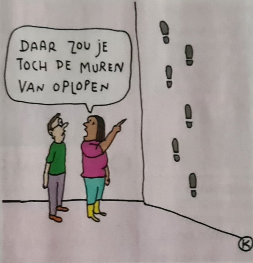 Je zou voor minder. 🙂
#Cartoon van #Kamagurka 
<a href="/LucZeebroek/">Kamagurka</a> voor <a href="/Humo/">humo</a>.