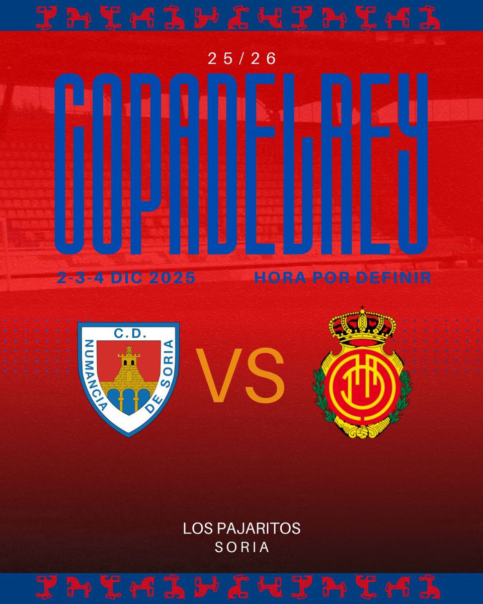 La magia de la #CopaDelRey vuelve a #LosPajaritos con el <a href="/RCD_Mallorca/">RCD Mallorca</a> de Jagoba Arrasate, Bittor Alkiza y Sergi Perez 

#BienvenidosASoria