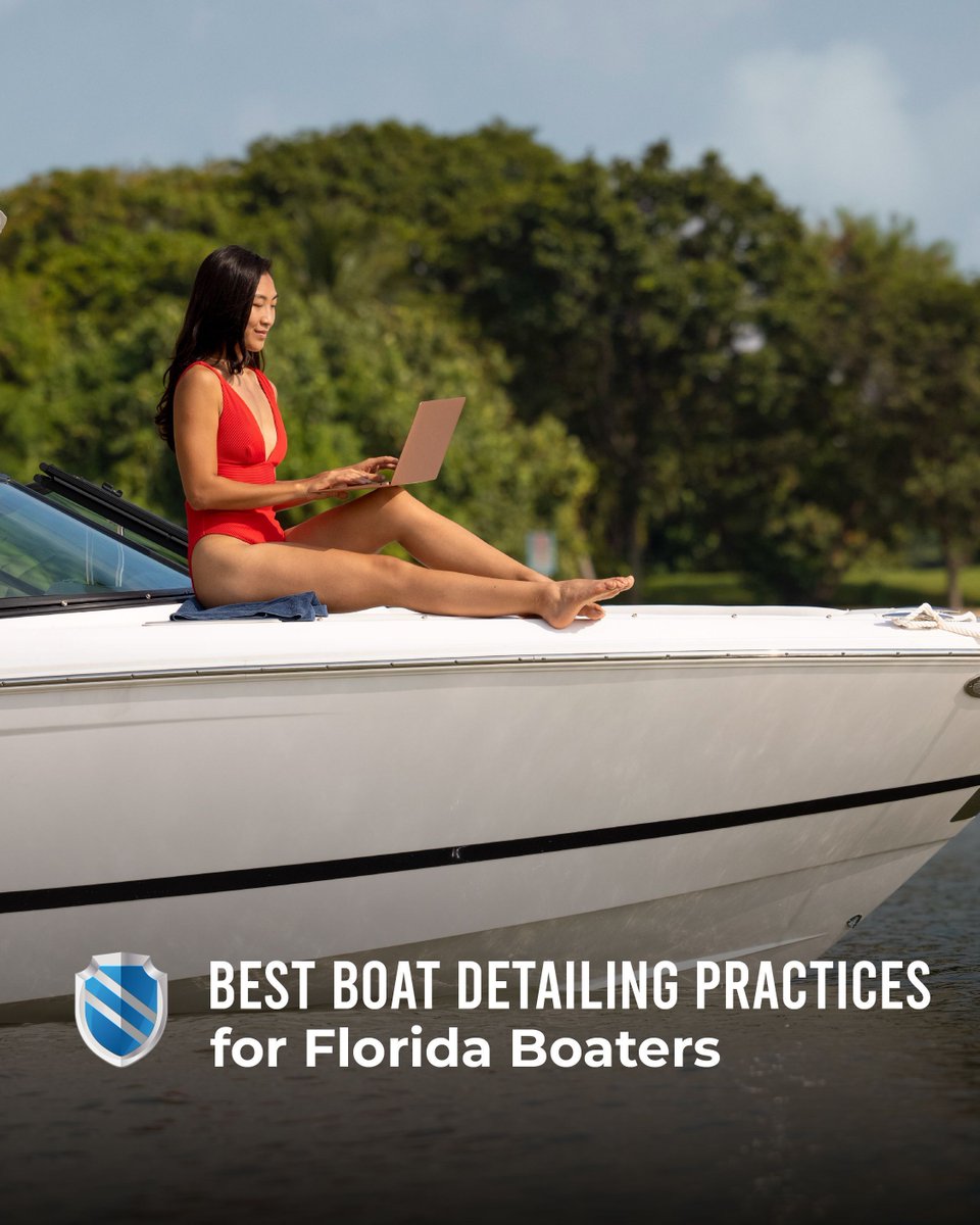 SeaShield's tweet image. Florida's marine environment demands smart yacht care. Protect your investment from sun, salt, and humidity with a consistent routine: weekly freshwater rinses, monthly gel coat care, and quarterly protective coatings. Focus on metal parts and teak surfaces, ensure good…