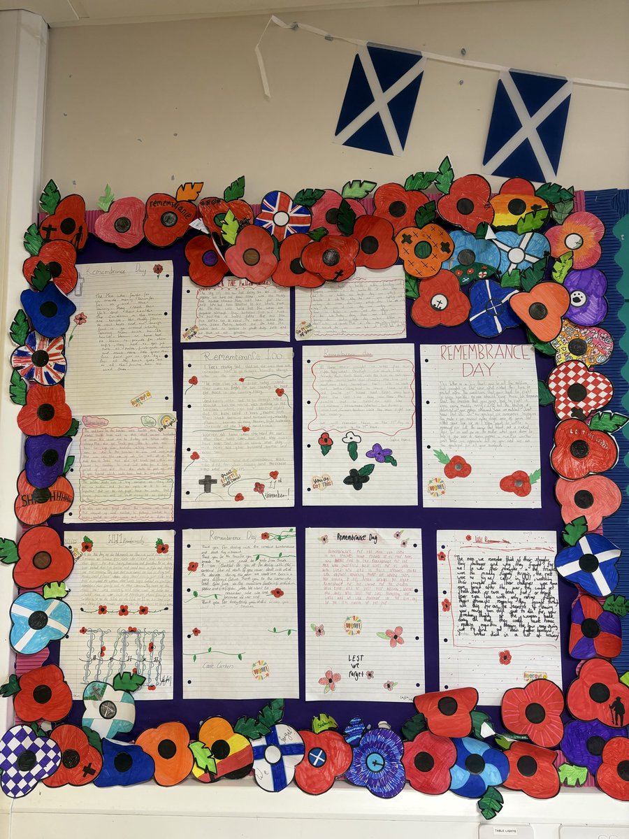 MissCraigMod's tweet image. A very proud teacher this morning! PSE classes have learned about Remembrance day and made their own Poppies. S3 pupils wrote letters of gratitude to those who have died due to war and finally Higher pupils organised a two minute silence with war whistles! 
@brannock_high