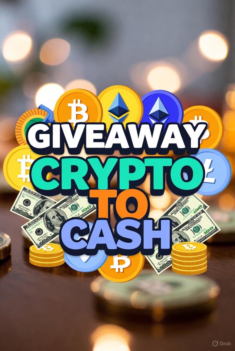 Crypto2Cash_p2p's tweet image. 🚨 CRYPTO TO CASH GIVEAWAY 🚨

🎁 $1,500 Prize Pool
10 Winners → $150 each 💸

To enter:
✅ Follow @Crypto2Cash_p2p
✅ Like + RT this tweet
✅ Drop your #SOL / #ETH / #USDT wallet in comments

⏰ 48 hours only!
#CryptoGiveaway #P2P #Solana #Ethereum #USDT #Airdrop #Bitcoin…