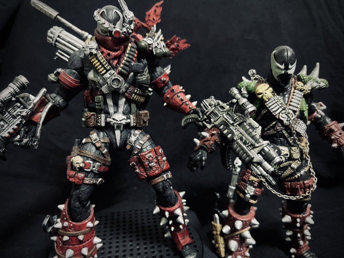 charo93953259's tweet photo. SPAWN Ⅳ

コマンドスポーン作り直しました。
かなりごちゃごちゃしてて
謎武器こそスポーンって感じがたまらんす。

#mcfarlanetoys #spawn #figure #スポーン #spawnfigures #アメトイカスタム https://t.co/NAnKA4SyUK