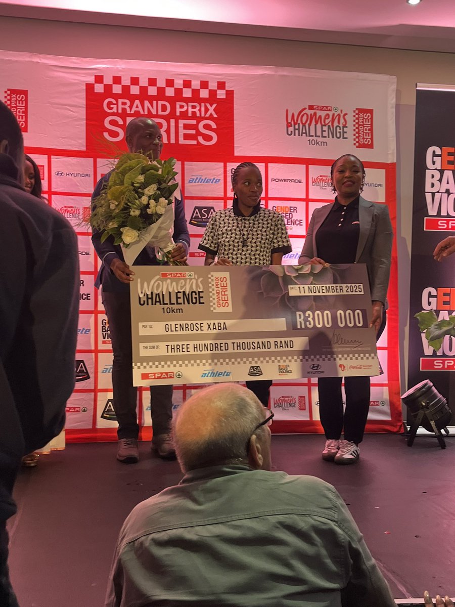 And the winner is Glenrose Xaba🥇 🏆 Congratulations to her and her technical team🎉🎊🎈#spargrandprix #twenty20thrive