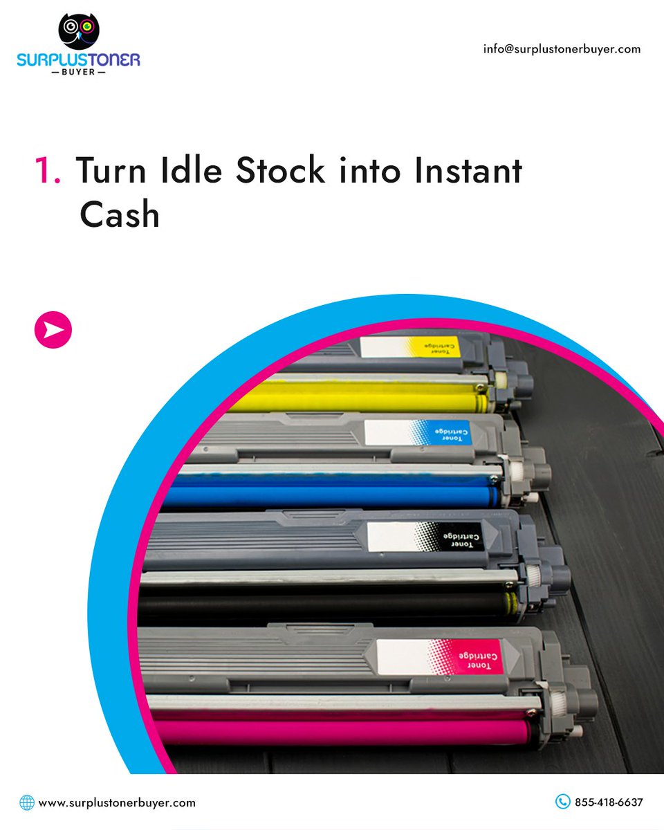 SurplusToner's tweet image. Your unused toners aren’t “backup stock.”

They’re just money sitting on a shelf. 

Turn those dust collectors into instant cash and feel good doing it for the planet too.

@surplustonerbuyer

#printertoner #CorporateSustainability #OfficeDeclutter #InstantCash #NewYork