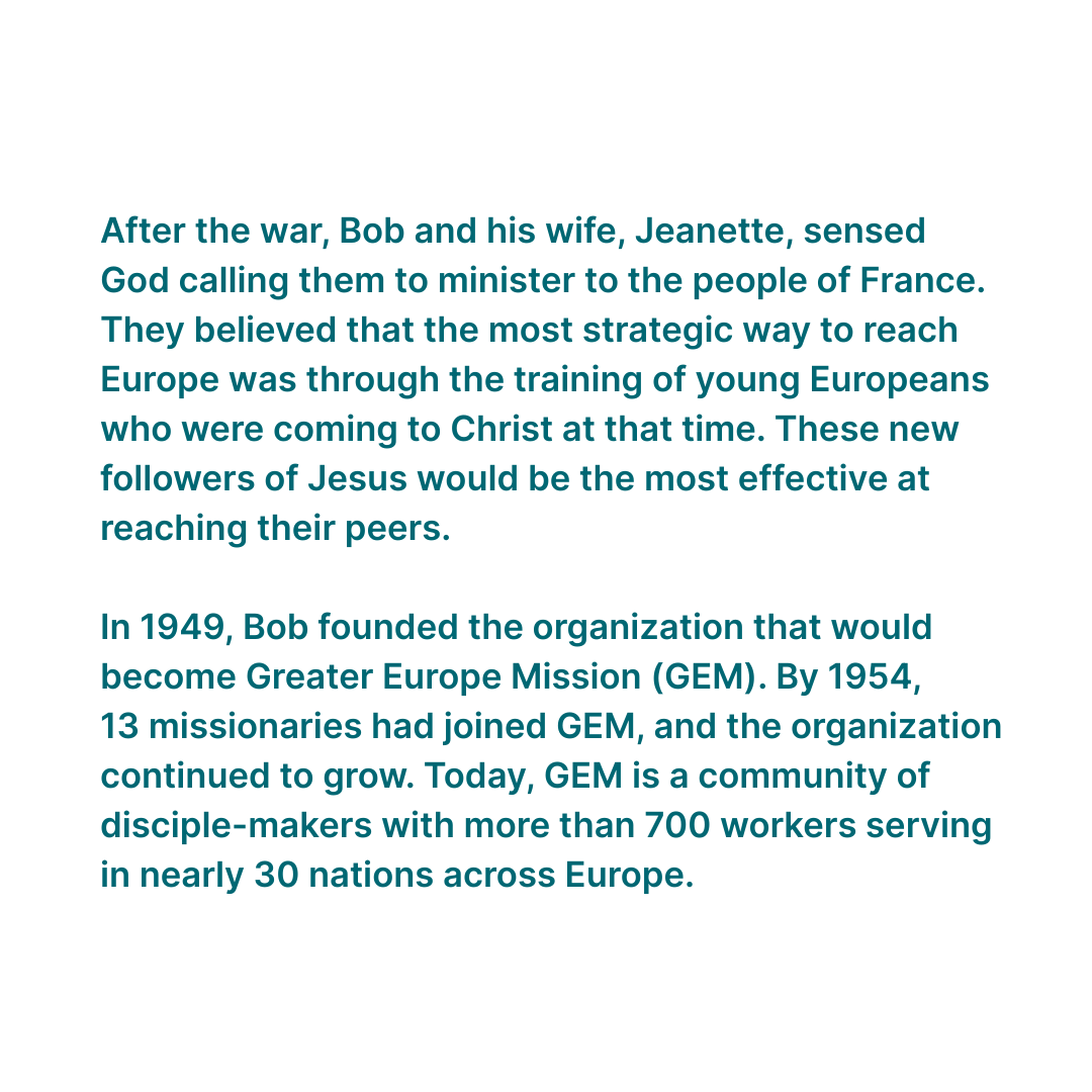 gemissionusa's tweet photo. Today and every day, Greater Europe Mission US thanks our brave Veterans and their families for their service!

Visit https://t.co/qCpFMZnmp2 to learn more about GEM founder Bob Evans, a US Navy chaplain who began making disciples in Europe during World War II. https://t.co/2MbV0TQetr