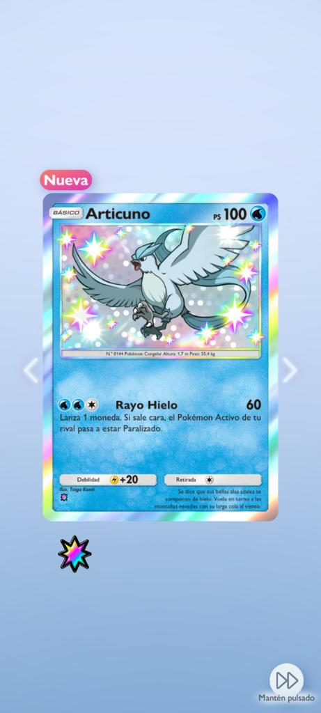 JoshTorrichum's tweet photo. Me congela la mirada el faisán de hielo shiny✨ #PokemonTCGPocket https://t.co/tb83mCuDm5