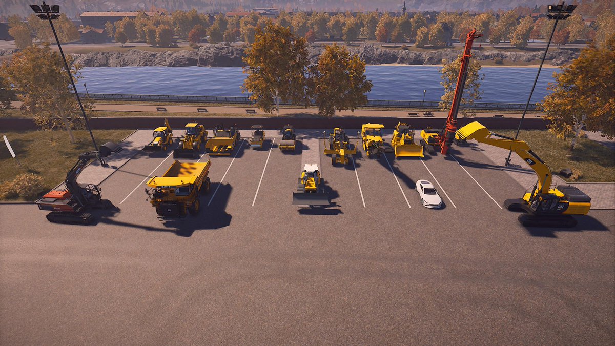 gabchant's tweet image. 決してサボってたわけではありません
小さい案件を片付けておりました
全て終えてから大型案件と思っております
なかなか時間がかかります
しかもフォトモードでこんな写真を撮るべく
並べるだけで長時間を費やす(笑)
我が社の車両
#コンストラクションシュミレーター 
#constructionsimulator