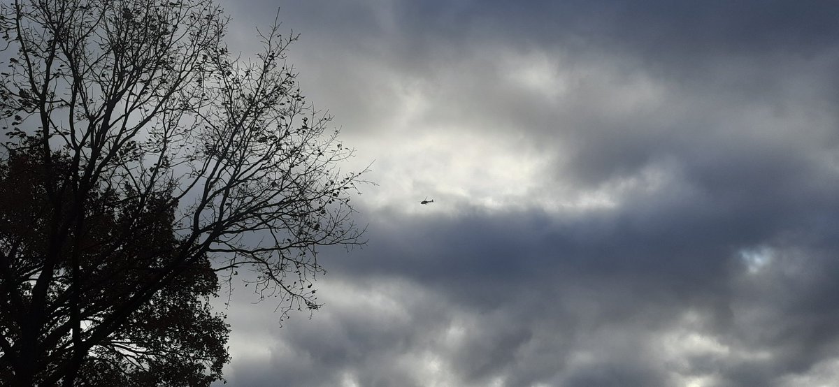 Theo heeft zojuist een drone boven Bergeijk gespot.