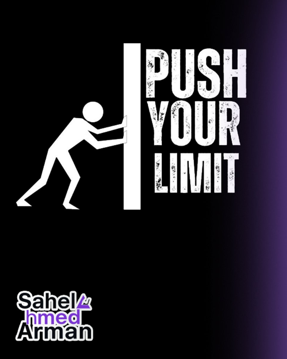 sealgraf7's tweet photo. Your biggest competition is the person you were yesterday.
Keep pushing your limits — that’s how progress is made. 
🚀
#PushYourLimit #MotivationalPost #SahelAhmedArman #NeverSettle https://t.co/lkXCpQfbtK