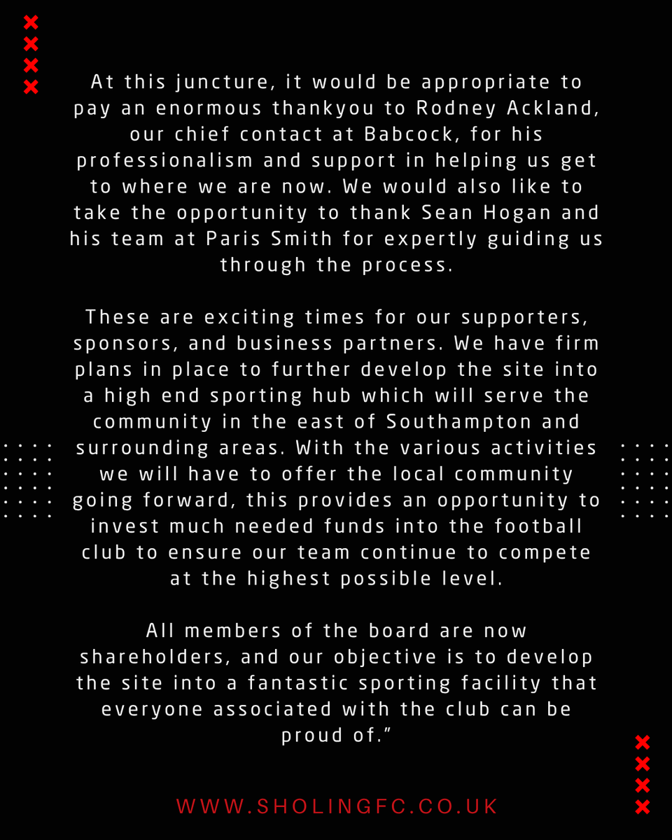 Club Statement 🗣