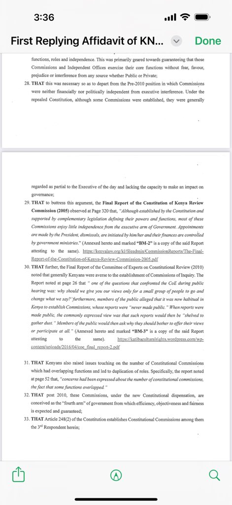 NelsonHavi's tweet photo. Claris Awour Ogangah-Onyango has, upon being appointed Chairperson purported to withdraw the Affidavit filed by the KNCR supporting the petition. Instead, she has filed an Affidavit apposing the petition. The level of lack of integrity on some of these Advocates is beyond comprehension. They will soon be appointed Judges.