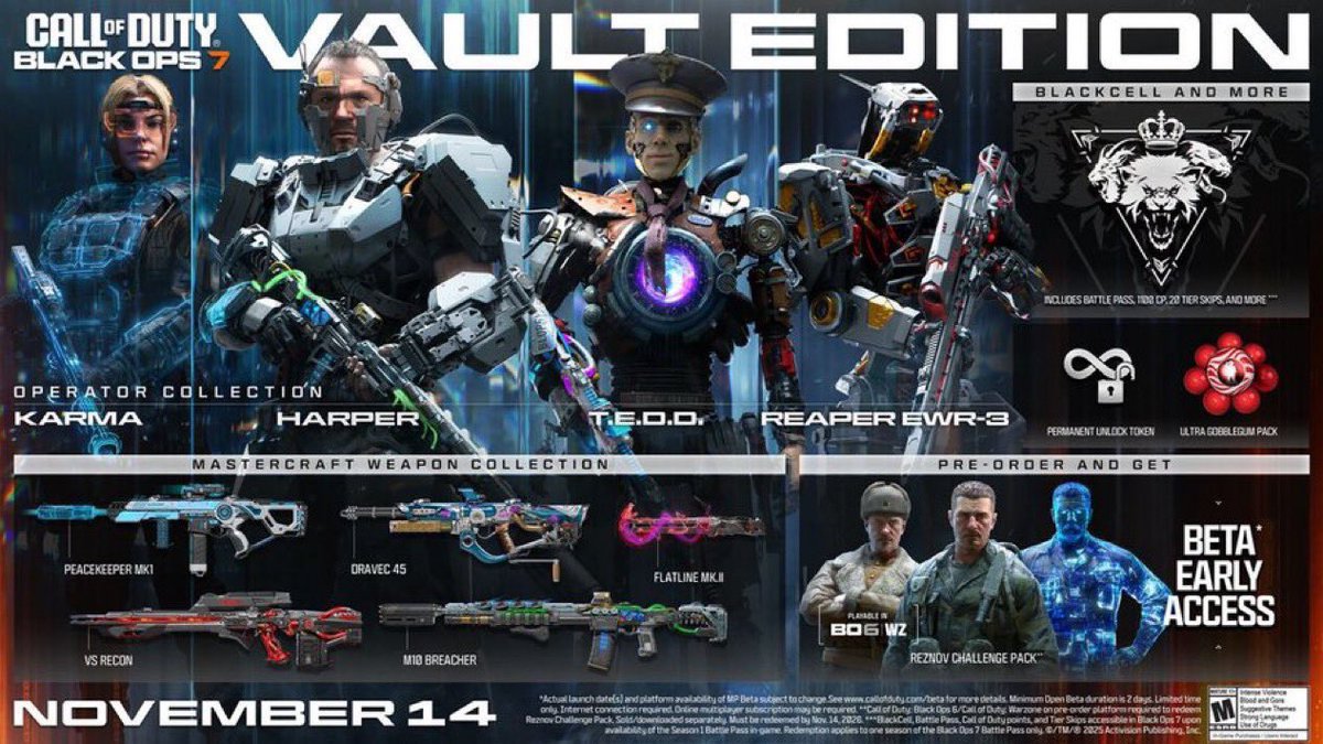 🚨 Black Ops 7 Giveaway 🚨

Giving away one Black Ops 7 Vault Edition for Playstation, Xbox or PC

Enter by:
Retweeting and liking this post
Follow <a href="/38perform/">dylan</a> 

Giveaway winner selected on 11/11