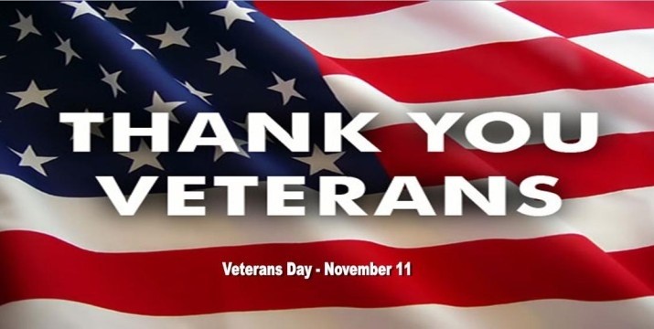 Thank you to all the Veterans and current military service members who bought and preserve our freedom!