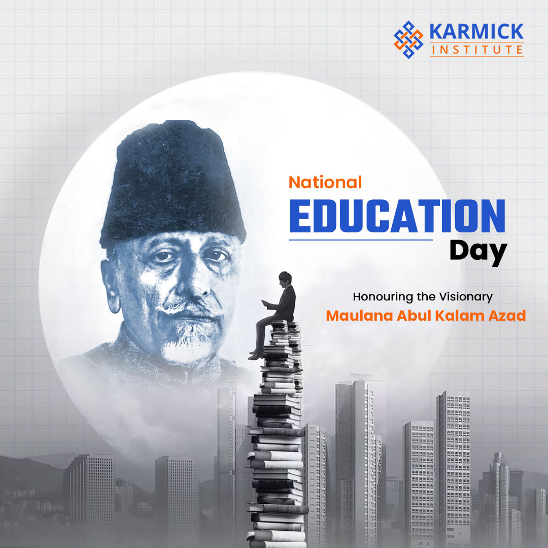 KarmickInst's tweet image. On this National Education Day, we honour the birth anniversary of Maulana Abul Kalam Azad, whose leadership set the benchmark for modern education in India.

Happy National Education Day!

#NationalEducationDay #EducationForProgress #MaulanaAbulKalamAzad #KarmickInstitute