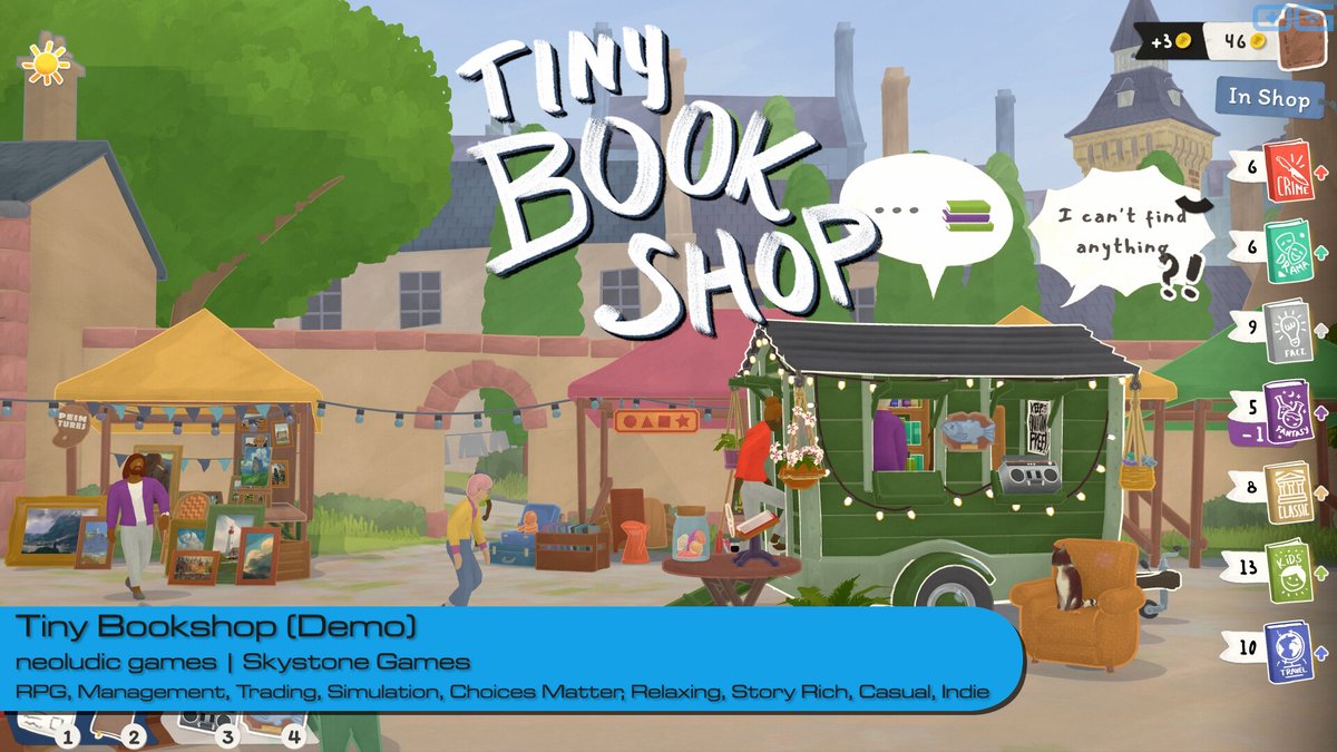 OverageGmngCom's tweet image. OG plays Tiny Bookshop (Demo)!
youtube.com/watch?v=c5rpjq…

Like &amp;amp; Sub!

@neoludic
@Skystone_Games

#TinyBookshop #CozyGames #SimulationGames #NarrativeGames #BookstoreAdventure #Booklover #RelaxingGames #IndieGameTrends #IndieWatch #IndieGame #IndieGames #Gameplay #letsplay #gaming