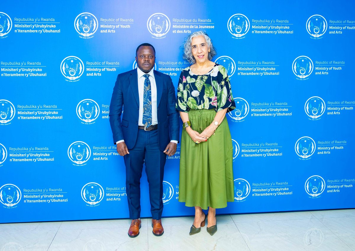 Today, Minister <a href="/jnabdallah/">UTUMATWISHIMA</a> received H.E. Irene Vida Gala, Ambassador of Brazil to Rwanda. Their discussions focused on collaboration in the development of youth and creative arts.