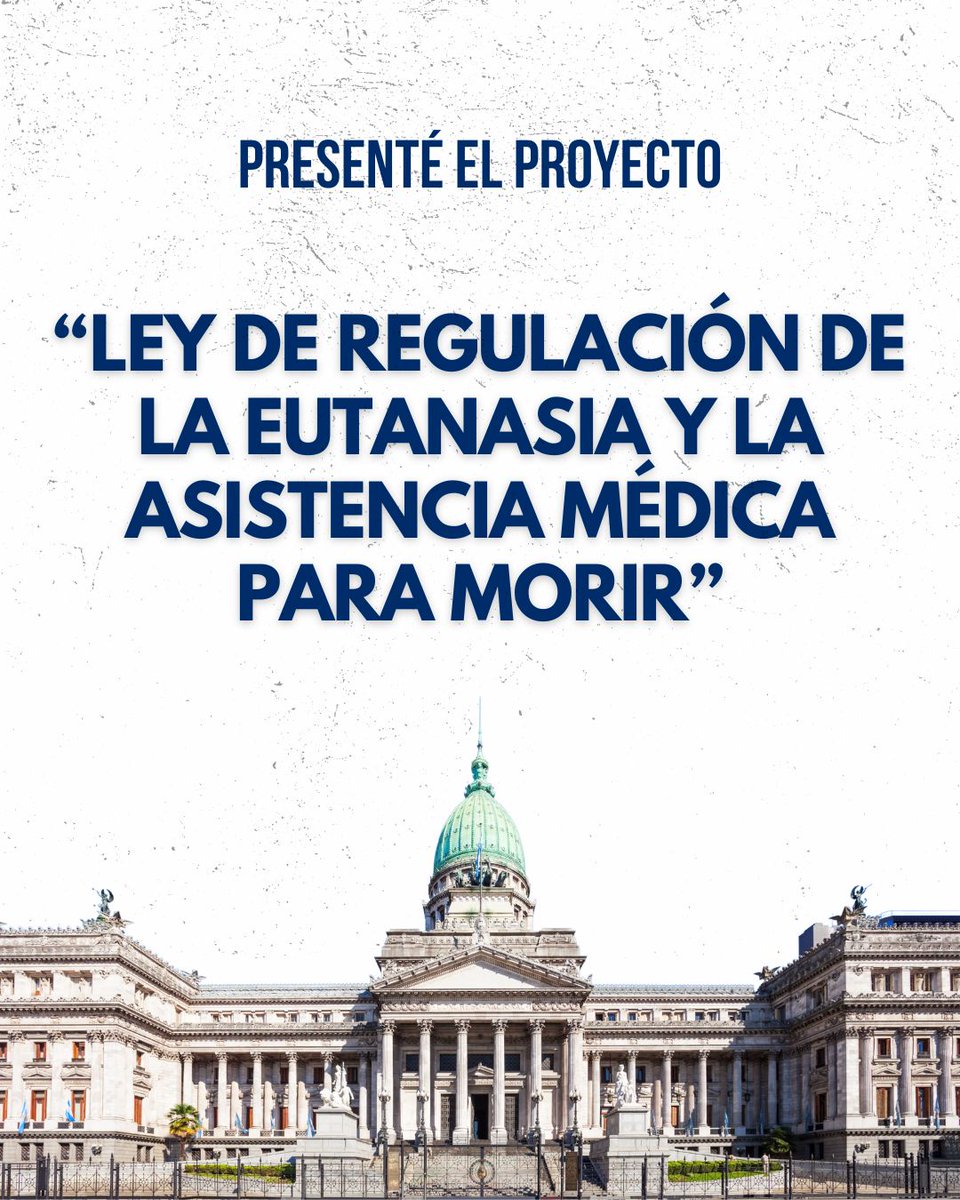 catoardohain's tweet photo. ✍️Hoy presenté un proyecto de ley que busca despenalizar y regular la eutanasia y la asistencia medica para morir. Esta propuesta, inspirada en el reciente avance de Uruguay, nace del profundo respeto por la autonomía individual, la dignidad humana y el derecho a decidir sobre.. https://t.co/oCOHimKS9c