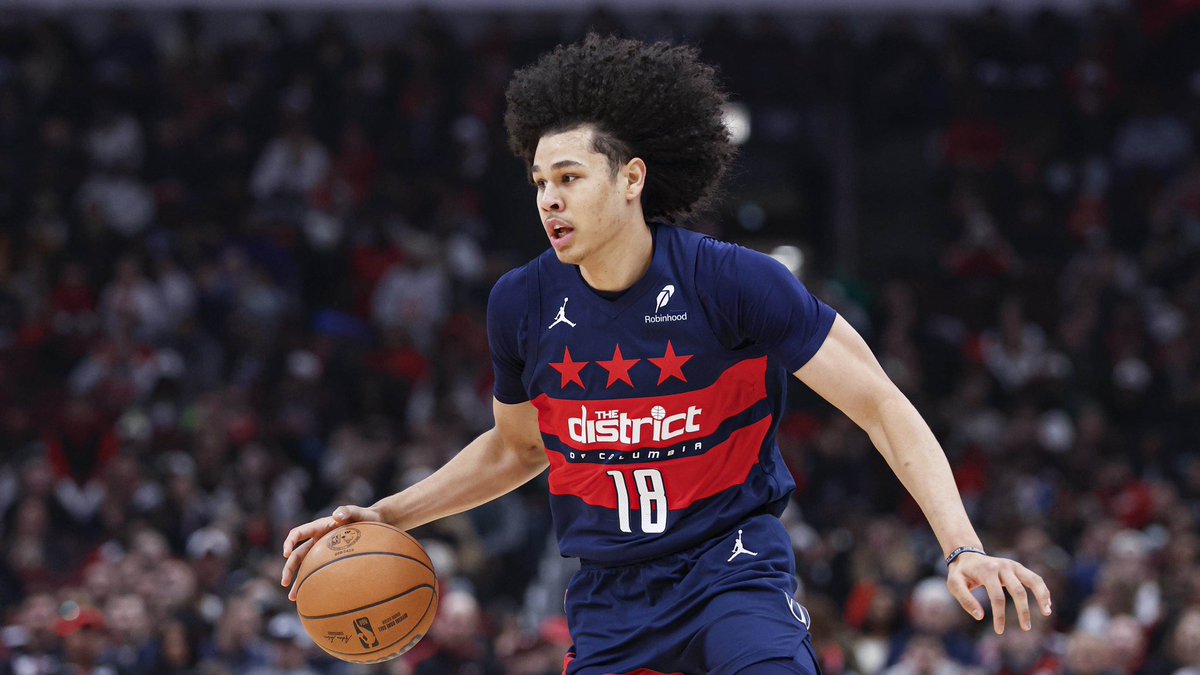 Kyshawn George as the primary defender last night:

• Cade: 4-16 FG
• Pistons: 9-27 FG (1-7 3pt)
• 1 BLK

George finished with 14 PTS, 6 AST and 4 REB on 5-10 FG.