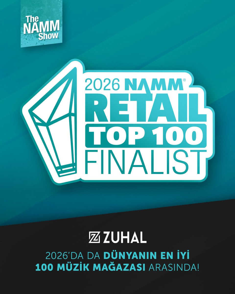 ZuhalMuzik's tweet image. Yeniden NAMM Retail Top 100 Finalistleri arasındayız! 🤘Müziğe ve deneyime adanmış yaklaşımımızın uluslararası alanda bir kez daha takdir edilmesi bizim için büyük bir onur. 🎶

#zuhalmuzik #NAMMShow #NAMM