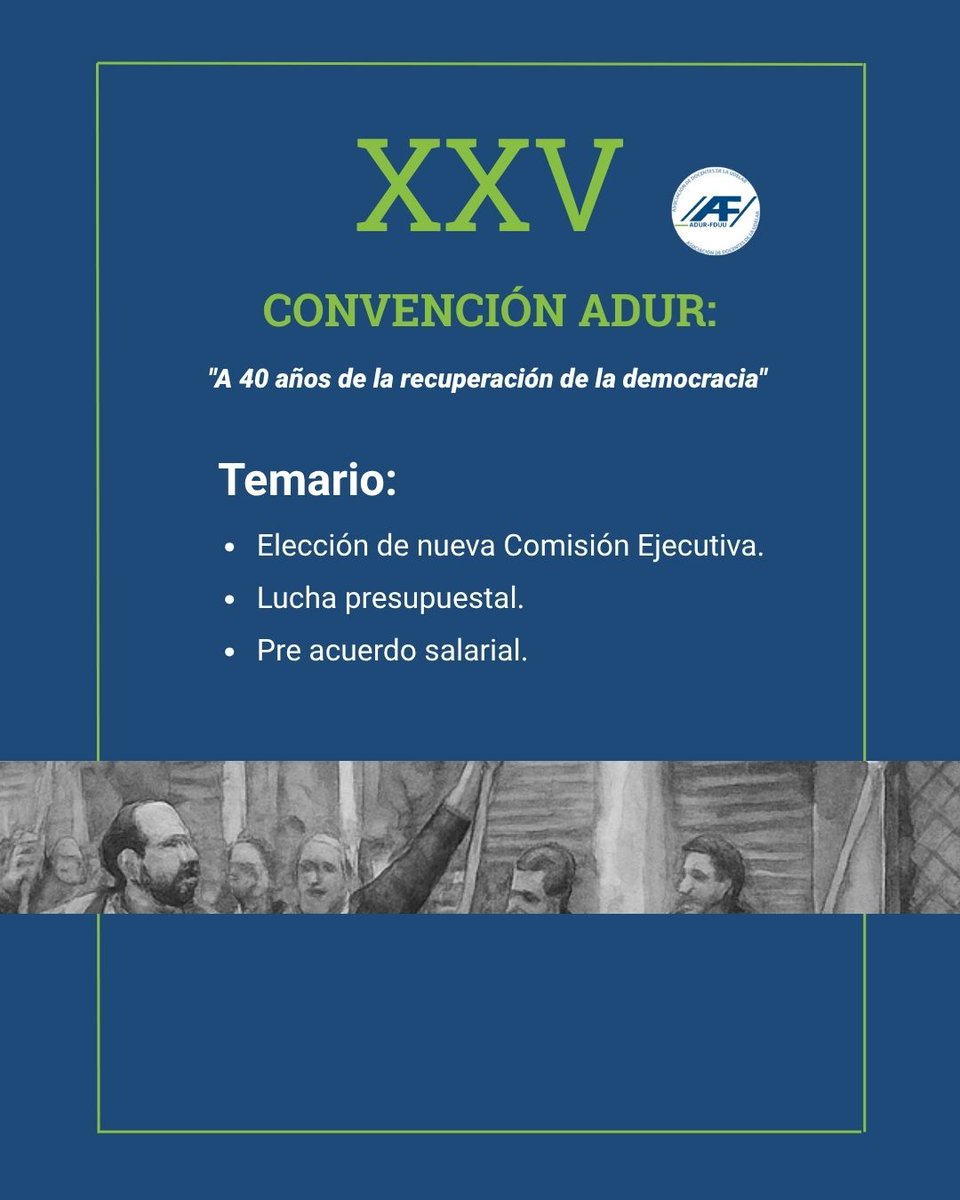 adur_udelar's tweet photo. 📣Sábado de Convención en Adur ✊️👇👇info con lugar, hora y temario. https://t.co/zSxU20V5cG