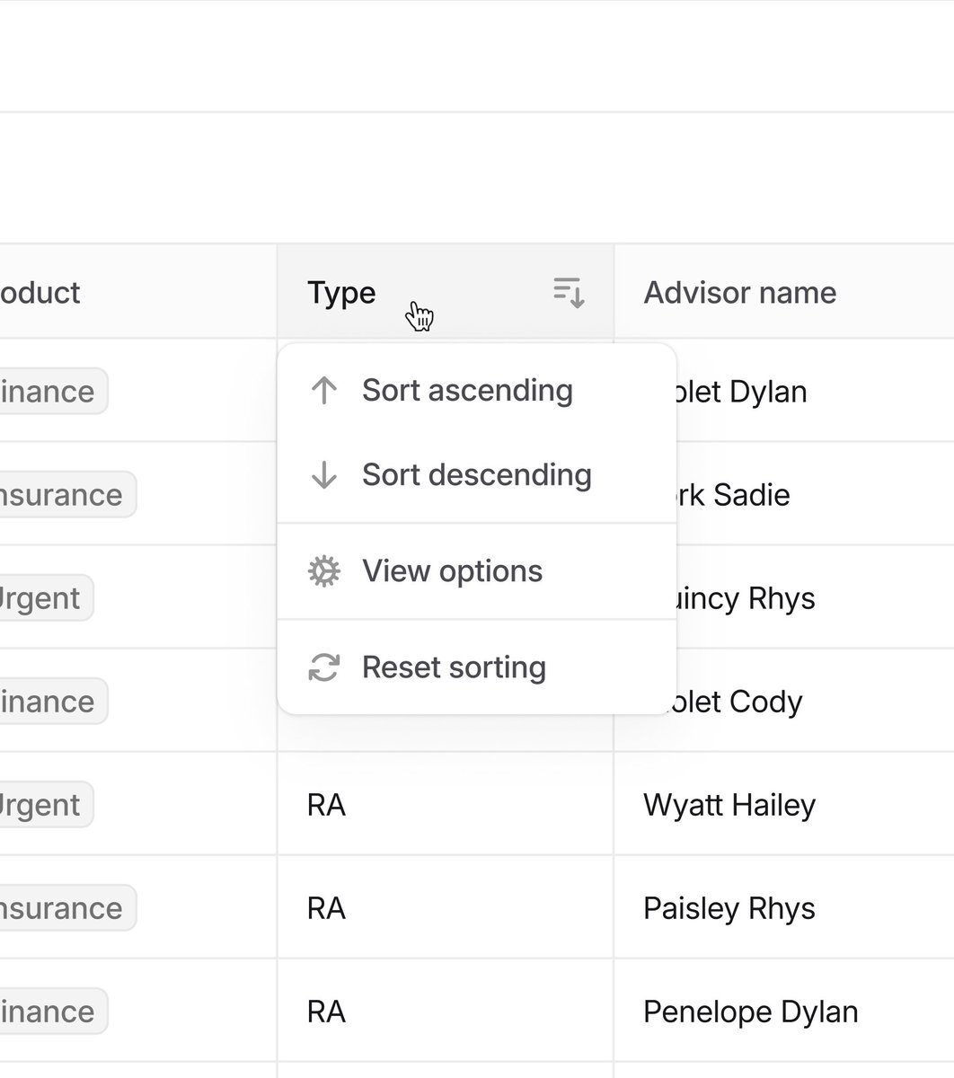 Keviduk's tweet image. filters / sorting 📏