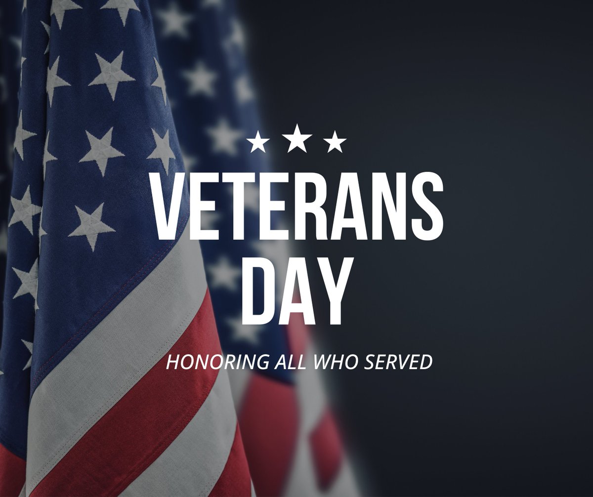 We want to take the time to honor and thank all of the men and women who have served our country! We also want to celebrate our two team members, Ellis Taylor and Carter Grice, for their service. Happy Veterans Day!