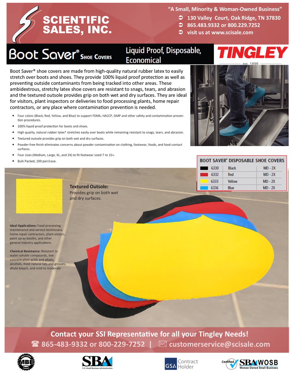 Stop contaminants in their tracks. 
Tingley Boot Saver® Shoe Covers deliver 100% liquid-proof protection, strong grip, and powder-free performance. Perfect for food plants, contractors &amp; more.
#Tingley #BootSaver #Safety