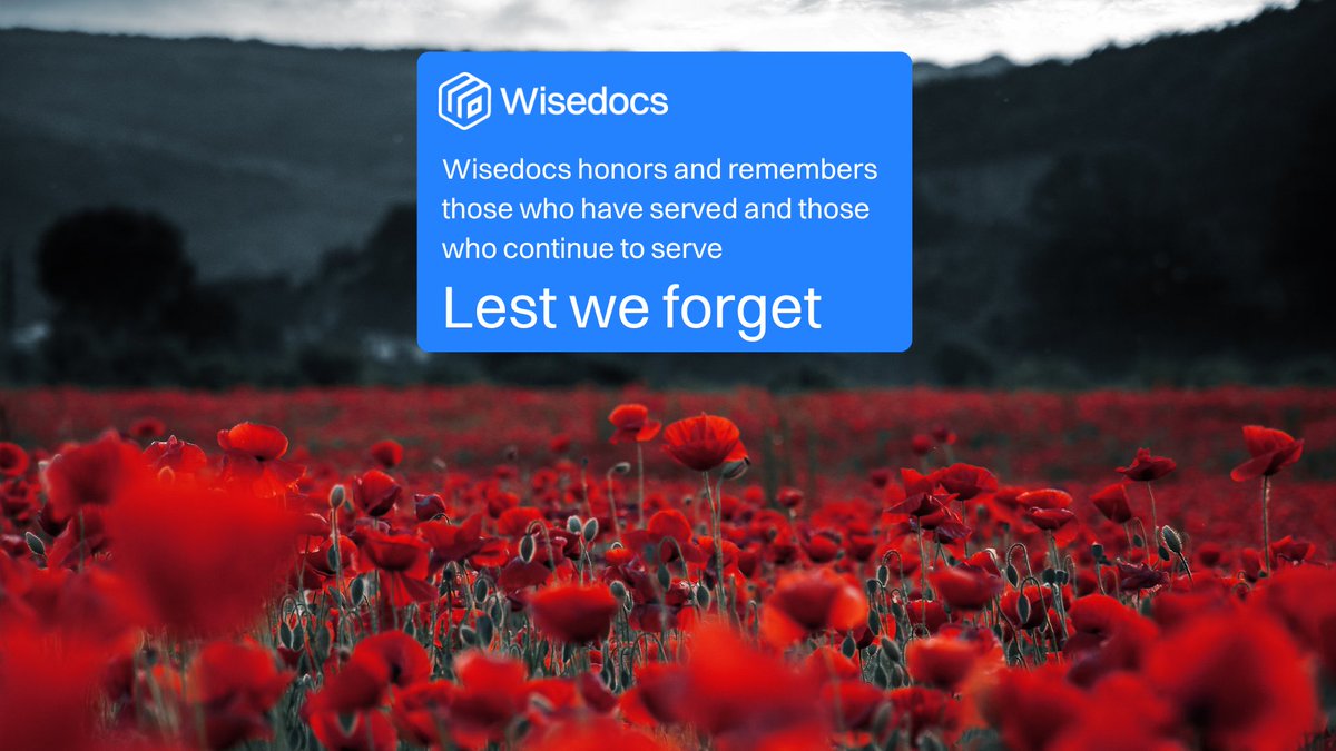 Wisedocsai's tweet image. Today we honor those who have served and continue to serve.

Remembrance Day holds special meaning for us at #Wisedocs as our Founder and CEO, @ConnorAtchison_, is a veteran whose service continues to inspire our purpose.

#LestWeForget