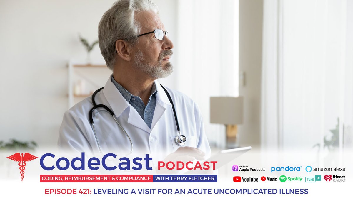 TerryCoder1's tweet image. The September 2025 CPT® Assistant raised key questions about how to correctly level an E/M visit for an acute, uncomplicated illness or injury. Many providers are coding Level 4 just because an antibiotic was prescribed, but that might not tell the full story. Terry Fletcher…