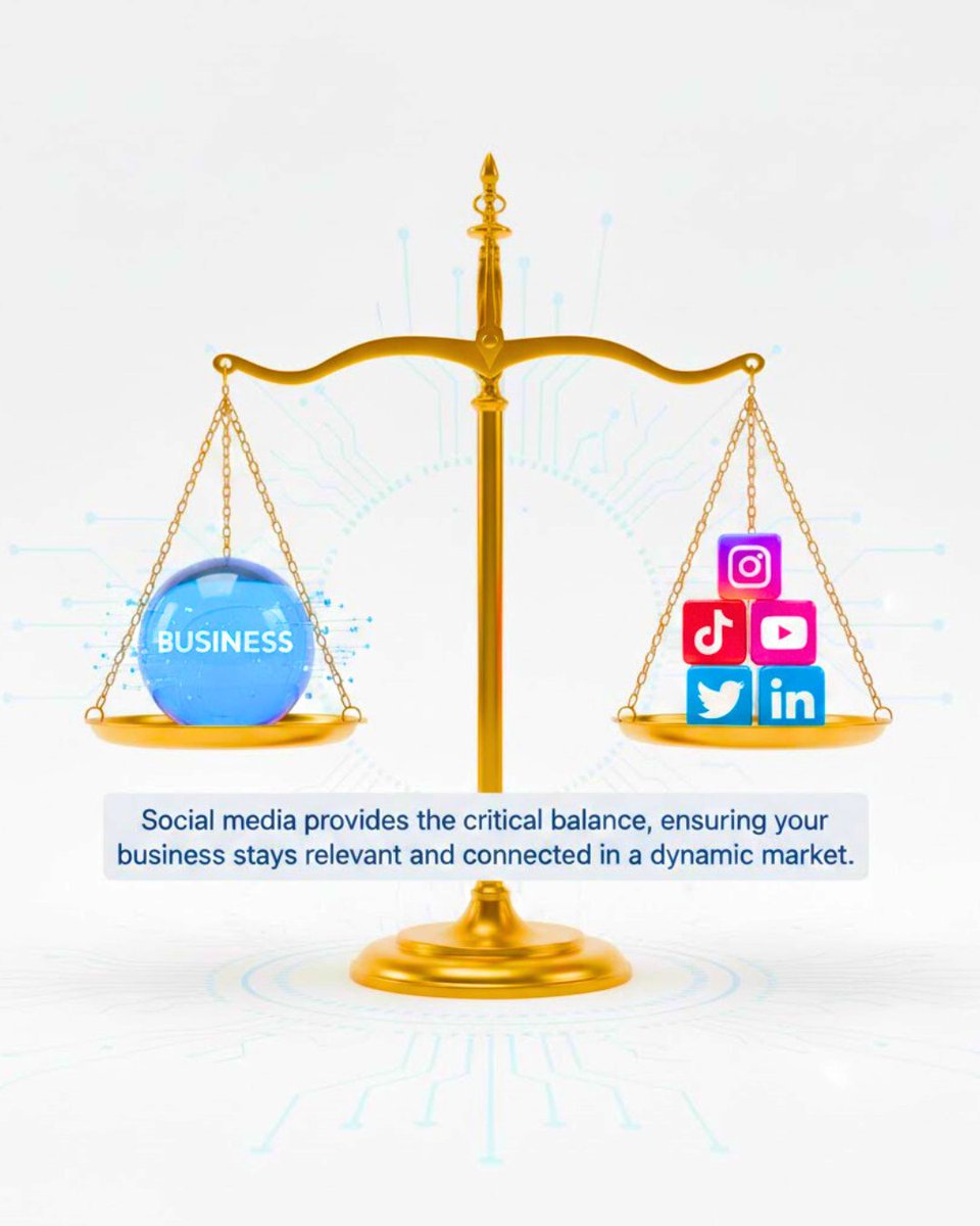 AdveraStudio's tweet photo. 𝗜𝘀 𝗬𝗼𝘂𝗿 𝗕𝘂𝘀𝗶𝗻𝗲𝘀𝘀 𝗶𝗻 𝗕𝗮𝗹𝗮𝗻𝗰𝗲?
Social media marketing provides the critical balance of audience insight and agile engagement, ensuring your business stays relevant and connected within a dynamic, ever-changing market. https://t.co/eTLuiVJ2bq