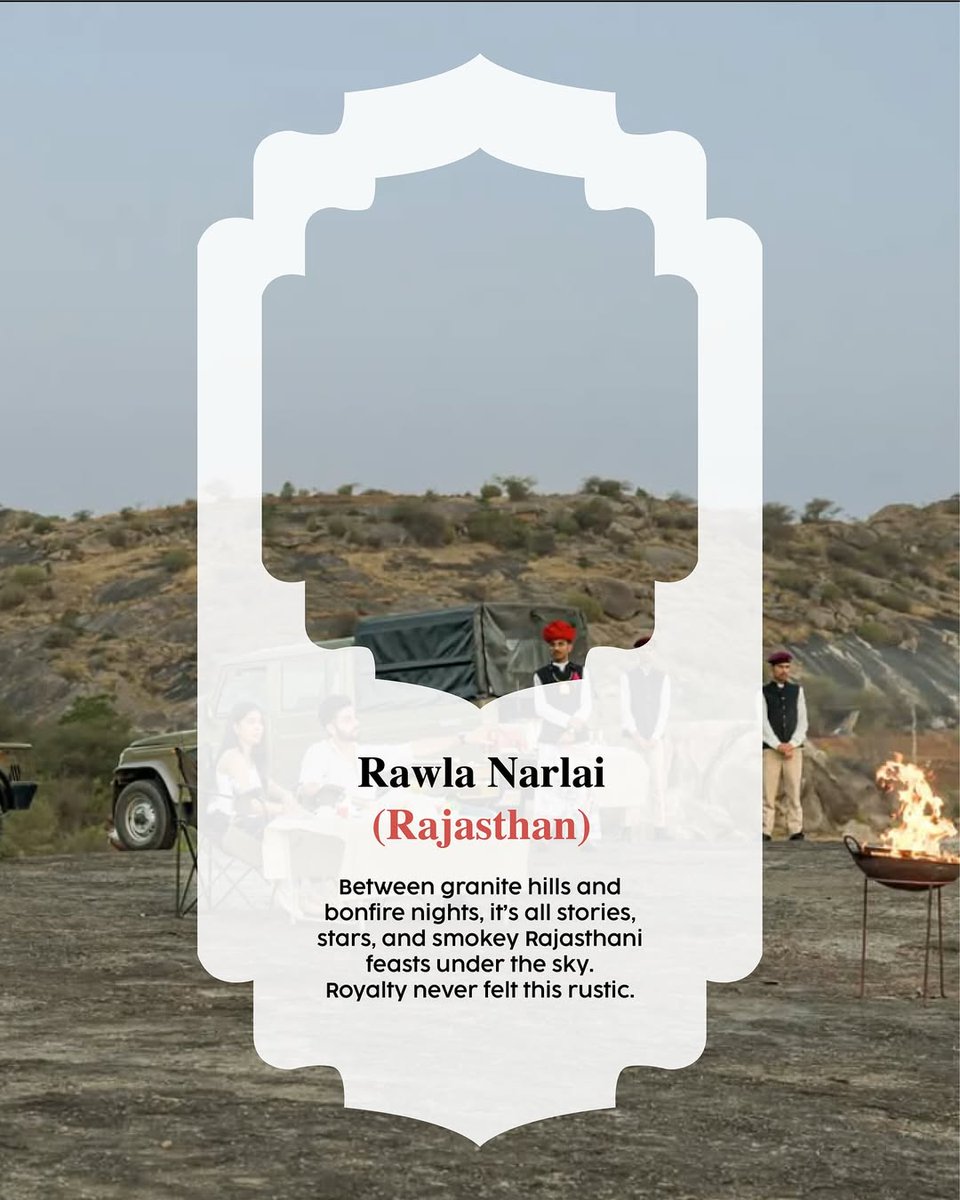 TravelLocalHi's tweet photo. Rawla Narlai’s nights are lit only by the stars. Amet Haveli, Udaipur: Perfect view of the lake, catching the city’s golden sunset magic. Old-world charm, absolutely tangible. https://t.co/BV38oH1Ajz