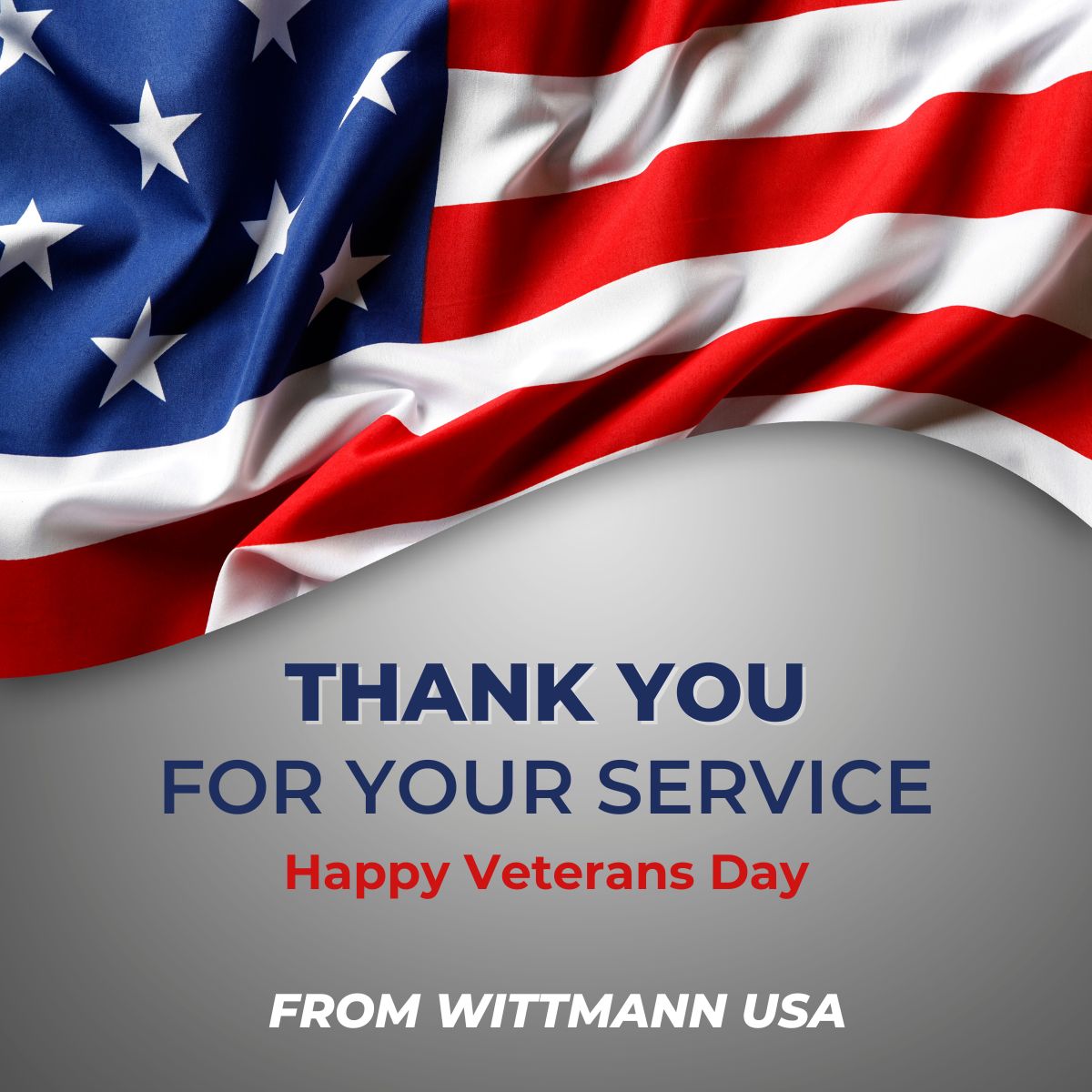 Today, we pause to recognize the courage, sacrifice, and dedication of all who have served in the U.S. Armed Forces.
WITTMANN USA proudly thanks our veterans, including those within our own team, for their commitment to protecting our freedom.
#ThankYouVeterans #WITTMANNUSA