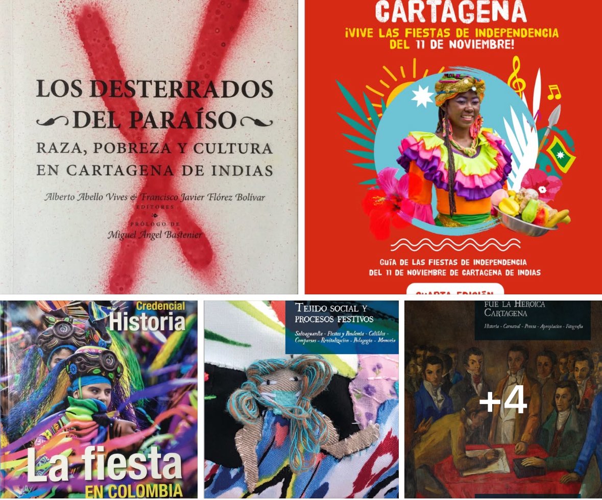 Hoy celebro el #11denoviembre, Día de la Independencia de #Cartagena y Colombia, compartiendo algunas publicaciones que he realizado en dos décadas de contribuciones a la investigación, documentación y revitalización de las Fiestas de Independencia.
👉🏾 ginaruz.wordpress.com/publicaciones/