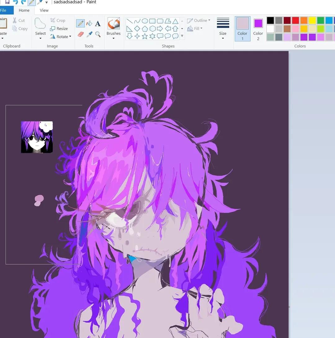 Athiexx's tweet photo. My work in progress!

This is fanart for #sewerslvt made on mspaint :) ! ✨️ https://t.co/P2xwkthroh