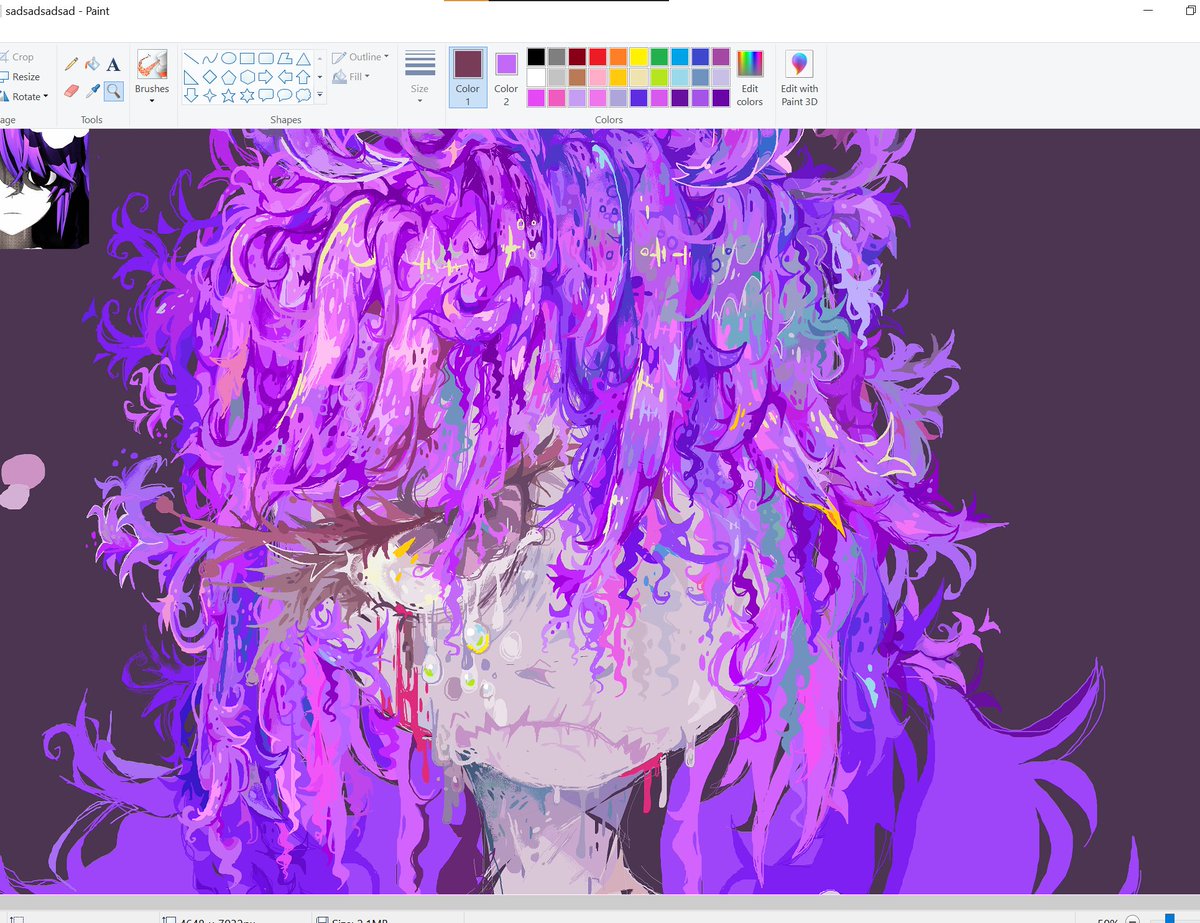 Athiexx's tweet photo. My work in progress!

This is fanart for #sewerslvt made on mspaint :) ! ✨️ https://t.co/P2xwkthroh