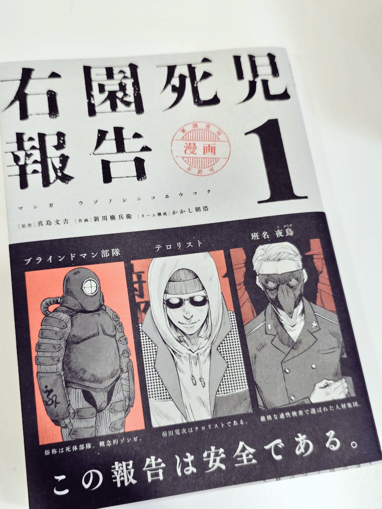 #右園死児報告 1巻

ずっと報告書を読んでる
この、漫画の着地はどこにあるのだろう

#今日読んだ漫画 #漫画 #最新巻