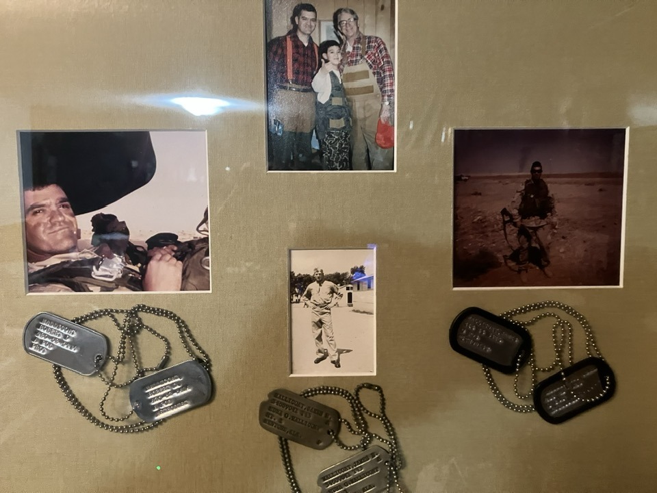 donsoutdoor's tweet photo. This shadow box represents combined 70 yrs of Army service. My Dad in WWII/AL National Guard and son in GWOT are combat vets. I was a cold warrior. #Veterans https://t.co/nhiij2Y1ND